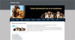 Desktop Screenshot of k9shop-totaal.weebly.com