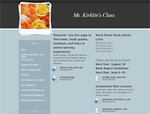 Tablet Screenshot of kirklinela.weebly.com