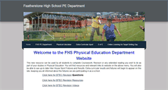 Desktop Screenshot of fhspe.weebly.com