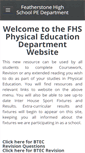 Mobile Screenshot of fhspe.weebly.com