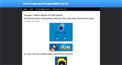 Desktop Screenshot of clubpenguincheatsbuzz6044.weebly.com