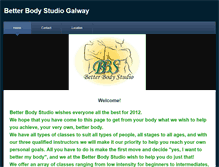 Tablet Screenshot of betterbodystudiogalway.weebly.com