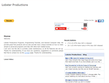 Tablet Screenshot of lobsterproductions.weebly.com