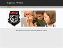 Tablet Screenshot of esperanza6thgrade.weebly.com