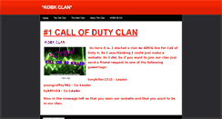 Desktop Screenshot of kobkcodclan.weebly.com