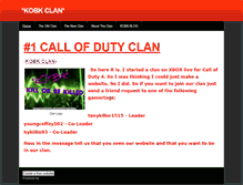 Tablet Screenshot of kobkcodclan.weebly.com