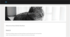 Desktop Screenshot of mountbritishshorthair.weebly.com