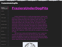 Tablet Screenshot of fraziersunderdogpits.weebly.com