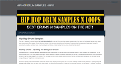 Desktop Screenshot of hiphopdrumsamplesnloops.weebly.com