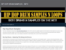 Tablet Screenshot of hiphopdrumsamplesnloops.weebly.com