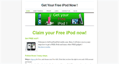 Desktop Screenshot of getfreeipod.weebly.com