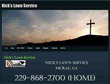 Tablet Screenshot of nickslawnservice.weebly.com