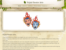 Tablet Screenshot of najmitheatrearts.weebly.com
