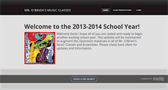 Desktop Screenshot of obrienclass.weebly.com