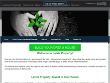 Tablet Screenshot of latviaproperty.weebly.com