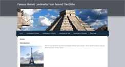 Desktop Screenshot of famouslandmarks.weebly.com