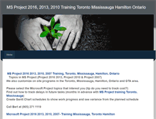 Tablet Screenshot of msprojecttrainingtoronto.weebly.com