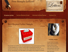 Tablet Screenshot of freesampleletters.weebly.com