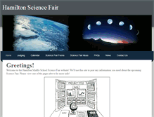 Tablet Screenshot of hamiltonsciencefair.weebly.com