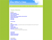 Tablet Screenshot of missmillersclass.weebly.com