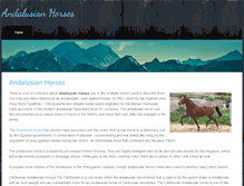 Tablet Screenshot of andalusianhorses.weebly.com