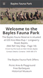 Mobile Screenshot of baylesfaunapark.weebly.com