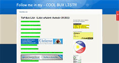 Desktop Screenshot of amazingbuxlist.weebly.com
