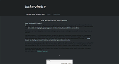 Desktop Screenshot of lockerzinvitefree.weebly.com