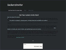 Tablet Screenshot of lockerzinvitefree.weebly.com