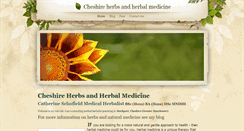 Desktop Screenshot of cheshireherbsandherbalmedicine.weebly.com