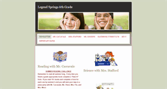 Desktop Screenshot of ls6thgrade.weebly.com