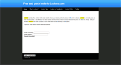 Desktop Screenshot of lockerzinv.weebly.com