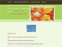 Tablet Screenshot of heavenlyangelsoapbrands.weebly.com