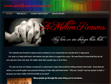 Tablet Screenshot of amillionreasons.weebly.com