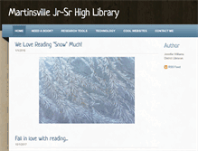 Tablet Screenshot of martinsvillelibrary.weebly.com