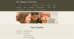 Desktop Screenshot of mrswilliamsonfifthgrade.weebly.com