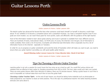 Tablet Screenshot of guitarlessonsperth.weebly.com