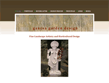 Tablet Screenshot of ganesagardendesign.weebly.com