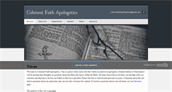Desktop Screenshot of coherentfaithapologetics.weebly.com