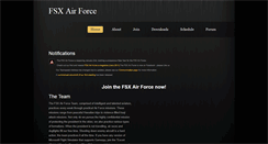 Desktop Screenshot of fsxairforce.weebly.com