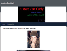 Tablet Screenshot of justice4cody.weebly.com