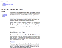 Tablet Screenshot of maxtoronetouch.weebly.com