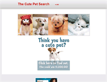 Tablet Screenshot of cute-pet-search.weebly.com