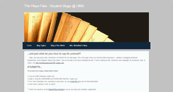 Desktop Screenshot of hopefiles.weebly.com