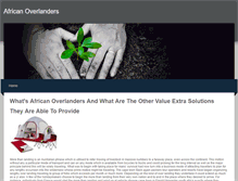 Tablet Screenshot of africanoverlanders.weebly.com