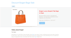 Desktop Screenshot of bulgari.weebly.com