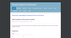 Desktop Screenshot of humanrightsinbusiness.weebly.com