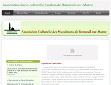 Tablet Screenshot of mosquee-bonneuil.weebly.com