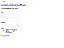 Tablet Screenshot of chillvolleyball.weebly.com