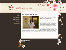 Tablet Screenshot of fightingforangela.weebly.com